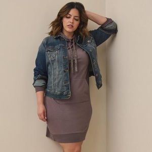 TORRID MINI ULTRA SOFT FLEECE HOODIE DRESS